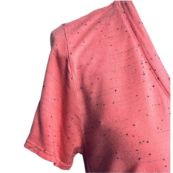 Cloth & Stone Speckled Coral TShirt Blouse Top Medium - Picture 6 of 13